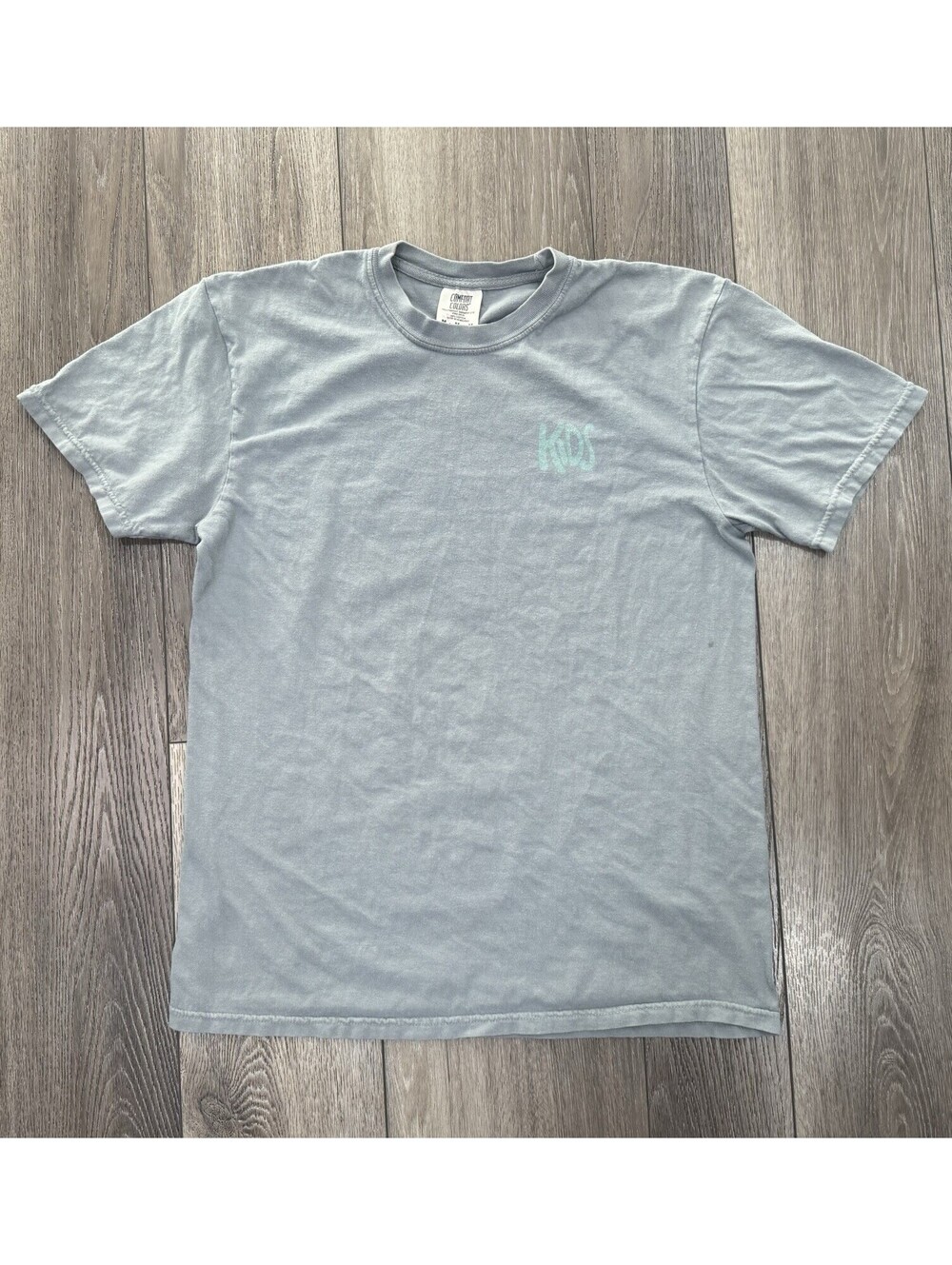 “kids Camp” T-shirt Comfort Colors Size Medium Gray